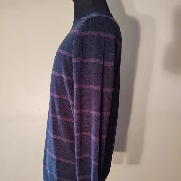 CALVIN KLEIN EUROPEAN YARN MEN'S LONG SLEEVE CREWNECK SWEATER - SIZE MEDIUM